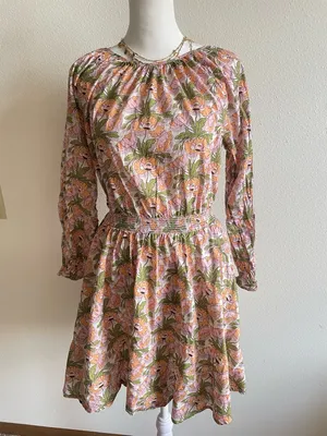 J. Crew Smocked-waist mini dress in Liberty of London Butterfield Poppy fabric thumbnail 4