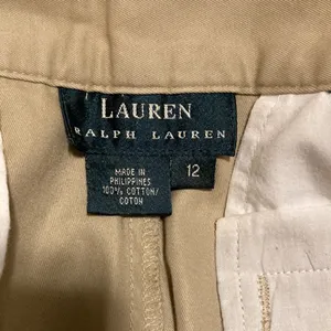 LAUREN RALPH LAUREN Shorts Women’s Size 12 Khaki Shorts Khakis Chinos Preppy thumbnail 6