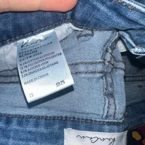 Kancan raw hem layered Y2K coastal cowgirl 3/25 denim skirt thumbnail 3