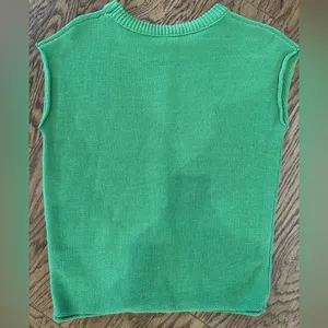 Amazon Green Sleeveless Knit Top thumbnail 2
