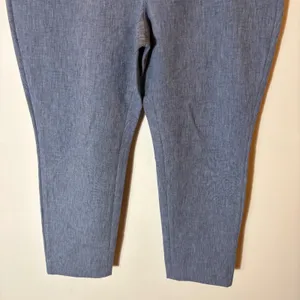 Banana Republic Sloan Pants‎ Size 12S Textured Blue thumbnail 3
