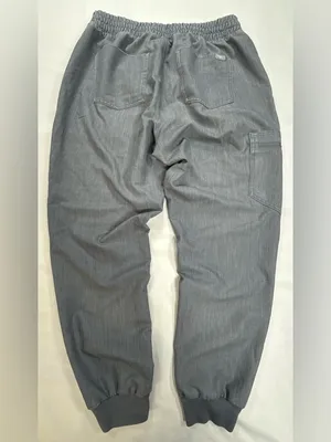 Figs Women's Gray Joggers with Teal Drawstring thumbnail 8