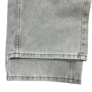 Light Gray Wash Wide Leg‎ Jeans Sz Medium Faded Relaxed Trendy Casual Retro NEW thumbnail 7