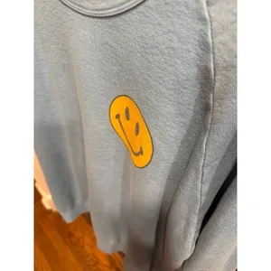 Aviator Nation Smiley 2 Relaxed Sweatshirt in Ocean blue women's xxl thumbnail 5