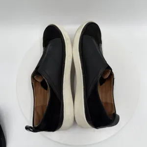 Vionic Zinah Shoes Womens Size 7 Black Leather Suede Slip On Orthotic‎ Comfort thumbnail 4