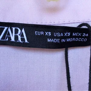 ZARA STRETCHY POPLIN SHIRT TRF Lilac XS thumbnail 11
