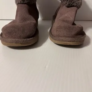 Koolaburra S/N 1114692 taupe leather winter boots women size 7 thumbnail 5