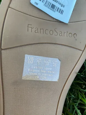 Franco Sarto Light Tan Perforated Suede Slip-On Loafers 🌸🌸 thumbnail 12