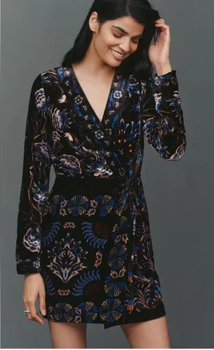 FARM Rio Arabesque Wrap Mini Dress thumbnail 1