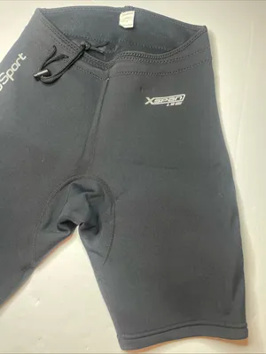 Black Xspan 1.5mm Neoprene Swim/Surf Shorts Unisex Size S thumbnail 3