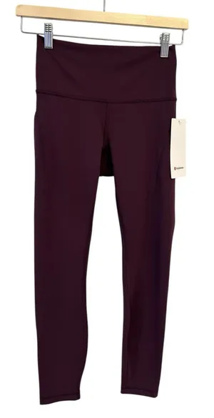 Lululemon Wunder Train High-Rise Tight size 6 with Pockets 25" Goodnight Plum thumbnail 1