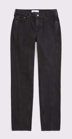 Abercrombie & Fitch The Straight Mid Rise Jeans size 28 6 thumbnail 1