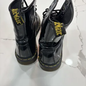Dr. Martens Boots Womens Size 10 Black Lace Up Glossy thumbnail 3