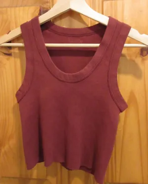 Brandy Melville Tank Top Dark Red thumbnail 1