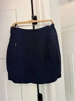 Athleta Fairway High Rise Golf 18” Skort Navy Blue thumbnail 4