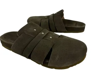 Free People Mule Clogs Sunday Season Khaki Green Slip On Women’s 36 USA 6 thumbnail 2
