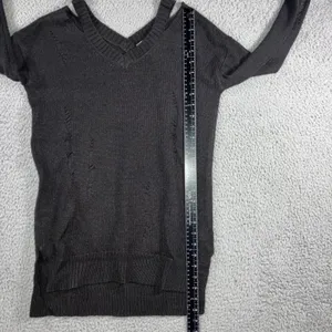Arizona Vintage Sweater Women XS V Neck Distressed‎ Fairy Whimsigoth Witchy Peasant Y2K thumbnail 6