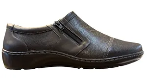 CLARKS Womens Cora Giny Cushioned Zip Loafer size‎ 10 XW Tumbled Leather thumbnail 1