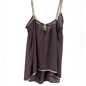 Victorias Secret Purple Lace Cami Adjustable Spaghetti Strap Negligee Top Small thumbnail 7