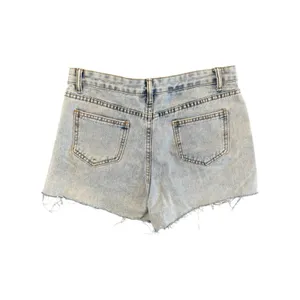 Blue B Rhinestone Fringe Distressed Denim Jean Shorts Women’s Size Large thumbnail 6