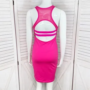 Fabletics Tropez Sleeveless Open Racer Back Athletic Dress Magenta Pink‎ Small thumbnail 6