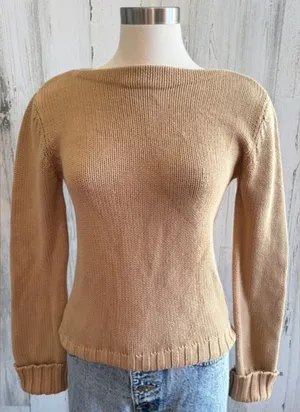 J.Crew 100% Cotton Ribbed Sweater - Size‎ XS - Beige Knit
Classic basic thumbnail 1