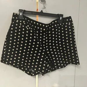 LOFT High Waist Black and White Polka Dot Shorts thumbnail 7
