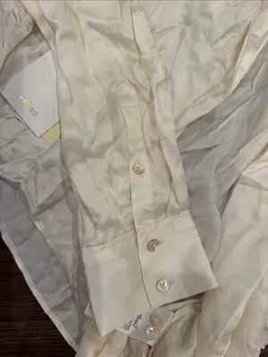 Wilfred Cream Tie-Front Button Down Shirt Size Medium NWT - C54-112 thumbnail 7