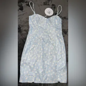 Princess Polly Fleurette Mini Dress in Pale Blue Size 2 New with tag thumbnail 9