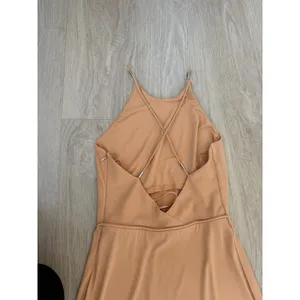 Francisco Costa For Calvin Klein Strappy Camel Maxi Dress Sz. 0 thumbnail 5