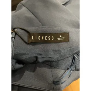 LIONESS 1999 Maxi Dress Blue Large L Halter Neck Ruched thumbnail 4
