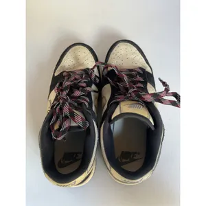 Nike Dunk Low Black Sail Suede Leather Sneakers Women’s 5 Youth 3.5 thumbnail 7