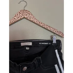 WARP + WEFT Maternity Black Striped Wide Leg Jeans Size 6 / 28 thumbnail 6