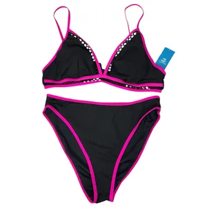 Cupshe Large Bikini Swim Top Bottoms V-Neck Adjustable Straps Tie Back Padded thumbnail 2