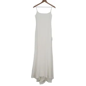 Lulus Blessed Romance Maxi Dress Womens M White Sleeveless Button Back Mermaid thumbnail 2