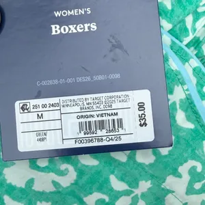Roller‎ Rabbit x Target Limited Edition Women’s Stamped Floral boxers Size M NWT thumbnail 3