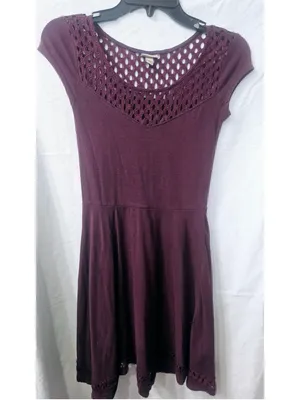 Women's Cape Juby Burgundy Midi Dress Size XS thumbnail 2