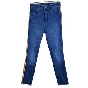 Y2K Abercrombie & Fitch Simone High Rise Jeans Size 27 Rainbow Side Stripe Denim thumbnail 3