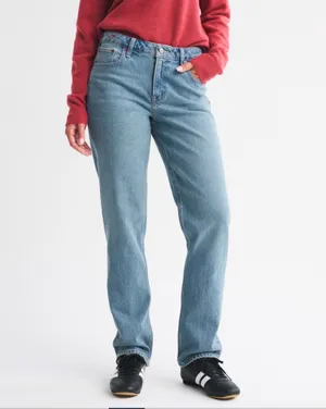 Abercrombie Mid-Rise 90s Straight Jeans thumbnail 6