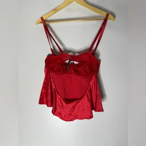 Victoria’s Secret Satin Camisole & Shorts Set Red Large‎ thumbnail 3