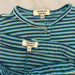 Frankie’s bikinis terry cardigan and skirt set Positano blue stripe thumbnail 6