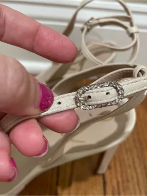 Sam Edelman Jade Perla Ivory Pearl Bridal Platform Heels Women’s Size 9.5 thumbnail 11