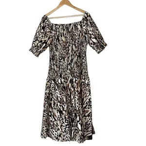 NWOT Midnight Velvet Midi Animal Print Dress thumbnail 2