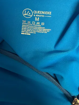 Queenieke Cobalt Blue Athletic Fitted Zip Up Jacket - size M - MSPR $39.99!! thumbnail 4