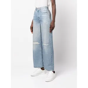 NWT rag & bone Liquid Miramar in Dara Photo Printed Faux Jean Wide Leg Pants 28 thumbnail 5
