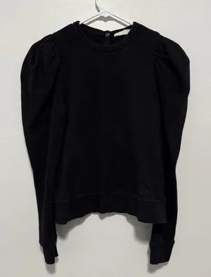 Ulla‎ Johnson Drew Puff Sleeve Pullover Bamboo Cotton Sweater Size Small thumbnail 1