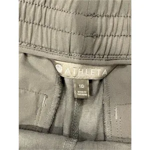 Athleta Light Gray Drawstring Athletic Shorts thumbnail 2