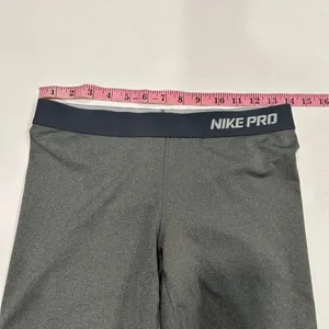 Nike Pro Compression Shorts Medium Gray Dri-FIT Athletic Biker thumbnail 5