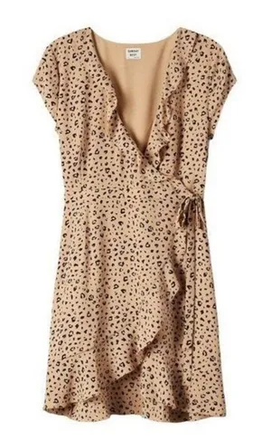 Aritzia Sunday Best Leopard Print Wrap Dress Size 2 thumbnail 1