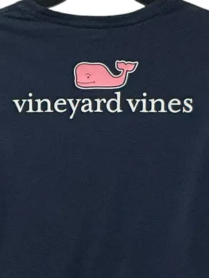 VINEYARD VINES Whale Logo Tee M 16” p2p Navy EUC thumbnail 8